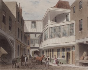 View of the Cross Keys Tavern, Wood Street by Thomas Hosmer Shepherd