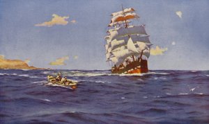 Off Valparaiso by Thomas J. Somerscales