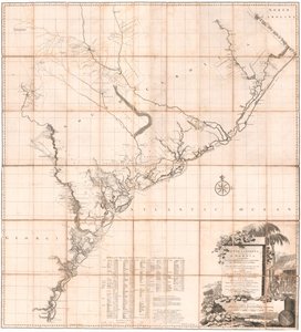 A Map of South Carolina and a Part of Georgia by Thomas Jefferys