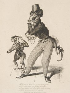 Monkey Dandy, from Monkey-ana, or Men in Miniature, July 1828