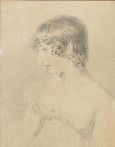 Bust Portrait of Susan Bloxam, Turned in Profile to Left