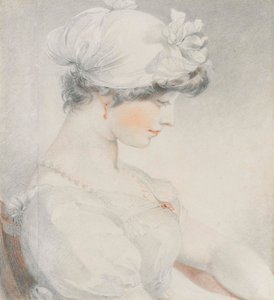 Portrait of Julia Angerstein, Half-Length, in Profile to the Right by Thomas Lawrence