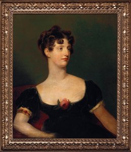 Portrait of Lady Beresford, Seated, Half-Length in a Black Dress Decorated with a Rose by Thomas Lawrence