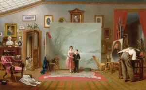 Interior with Portraits