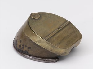 Horse’s hoof inkwell belonging to Captain William Tyrwhitt Drake, Royal Horse Guards, c.1829