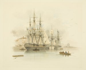 Berth Between the Two Mud Docks in The Grove, Showing One of Daniel