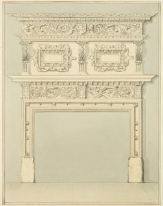 Chimneypiece in Lower Room, 9 Small Street by Thomas Leeson the Elder Rowbotham