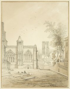 East end of St Mary Redcliffe, showing Temple Church by Thomas Leeson the Elder Rowbotham