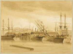 Eastern Wapping Dock, Showing the Barque 