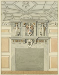 Interior with Chimneypiece of Sexton