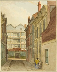Mary-le-Port Street seen from Cheese Market by Thomas Leeson the Elder Rowbotham