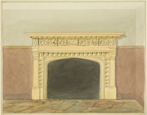 The Rising Sun, Castle Ditch, chimneypiece by Thomas Leeson the Elder Rowbotham