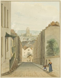 View from the top of Lodge Street by Thomas Leeson the Elder Rowbotham