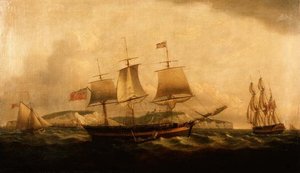 Shipping off Dover by Thomas Luny