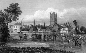 Easton, near Great Dunmow, Essex, engraved by Henry Adlard, 1832