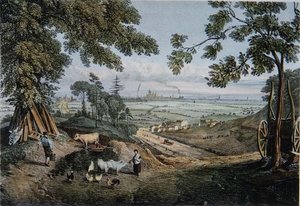 View from the Slopes of Highgate Archway by Thomas Mann Baynes