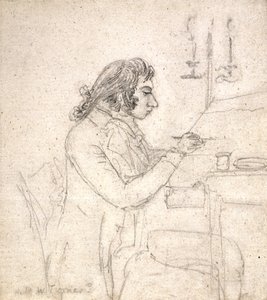 J. M. W. Turner At A Drawing Table; Verso: Mrs. Monro Asleep by Thomas Monro