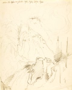 Above the Lower Fall, Yellowstone by Thomas Moran