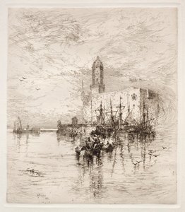 Castle of San Juan de Ulua, Verz Cruz by Thomas Moran