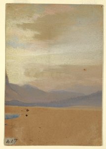 American Plains with Mountain Range in the Distance, before 1872 by Thomas Moran