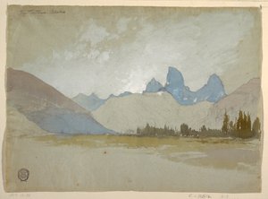The Tetons, Idaho, 1879 by Thomas Moran