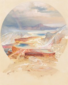 Minerva Terrace, Yellowstone by Thomas Moran