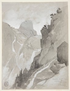 Vernal Falls, Yosemite by Thomas Moran