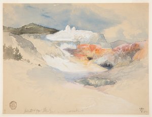 Yellowstone, Hot Springs by Thomas Moran