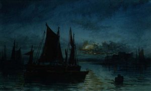 Off Southend on the Midway by Thomas Mortimer