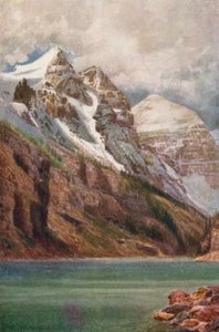 End of Lake Louise, and Mount Aberdeen