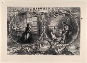 Christmas Eve published Harpers Weekly, January 3, 1863 by Thomas Nast
