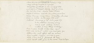 Colwich - Wolseley Monument inscription: pen, nd [1839]