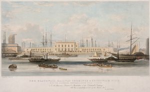The Blackwall Railway Terminus and Brunswick Pier, Blackwall, Poplar, London