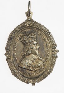 Charles I and Henrietta Maria Supporters Badge, c.1649 by Thomas Rawlins