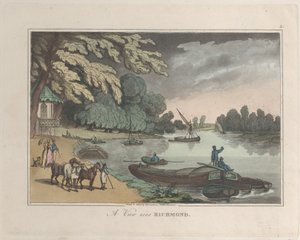A View near Richmond, from Sketches from Nature, 1822 by ThomasThomas Rowlandson, Joseph Constantine Stadler Thomas Rowlandson, Joseph Constantine Stadler