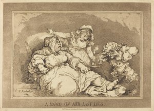 A Bawd on Her Last Legs by Thomas Rowlandson
