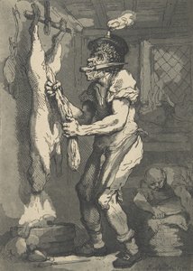 A Butcher by Thomas Rowlandson