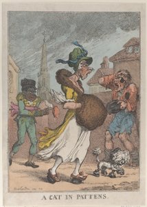 A Cat in Pattens by Thomas Rowlandson