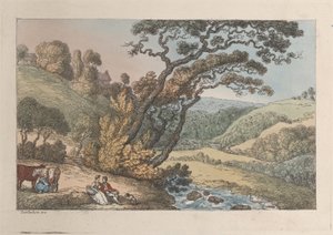A Cornish View, from Views in Cornwall, 1810 by Thomas Rowlandson