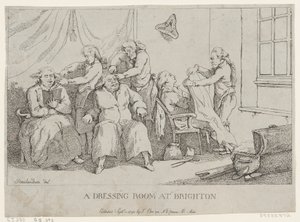 A Dressing Room at Brighton by Thomas Rowlandson