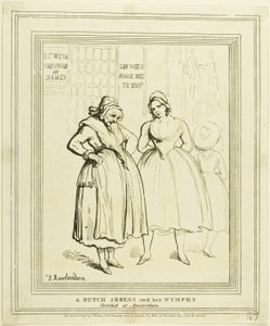 A Dutch Abbess and Her Nymphs Sketched at Amsterdam