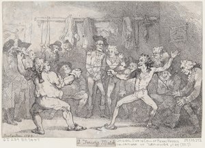 A Fencing Match by Thomas Rowlandson