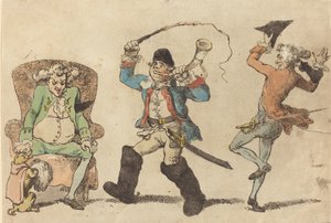 A Frenchman in November by Thomas Rowlandson