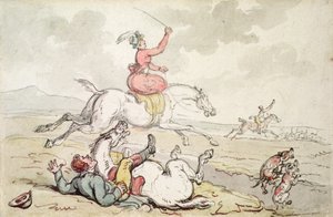 A Hunting Incident by Thomas Rowlandson