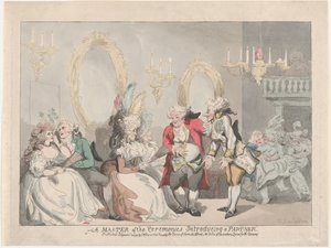 A Master of the Ceremonies Introducing a Partner, November 24, 1795 by Thomas Rowlandson