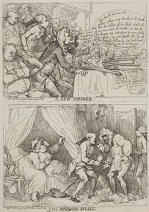 A New Speaker - The Wedding Night by Thomas Rowlandson