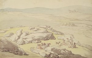 A Picnic on Dartmoor by Thomas Rowlandson
