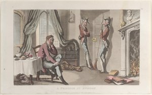 A Prisoner at Avignon, from Journal of Sentimental Travels in the Southern Provinces of F... by Thomas Rowlandson