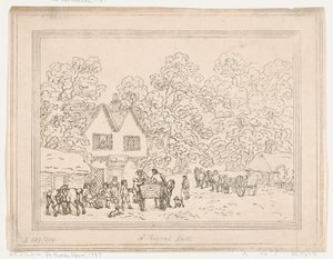 A Rural Halt by Thomas Rowlandson