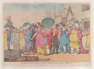 A Sale of English-Beauties in the East Indies, reprint